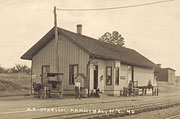 The old Hannibal Railroad Station was located between our Christmas Tree Station location and the Village line, on Mill Street.