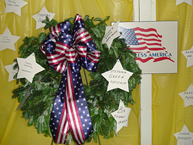 Honor Veterans with this beautiful wreath from Beckwith Christmas Tree Farm, the Christmas Tree Station, in Hannibal, New York.  