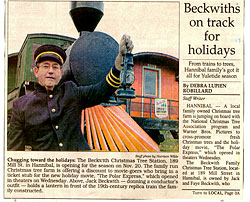 Jack Beckwith designed the Christmas Tree Station to make your family visit to the choose and cut Christmas Tree farm a special occasion-Beckwith Christmas Trees, Hannibal, NY